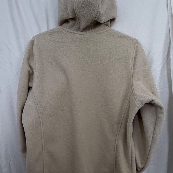 New Balance Sz Large Quilted Fleece Running Jacket Hooded Zip Side Pockets - Picture 5 of 11